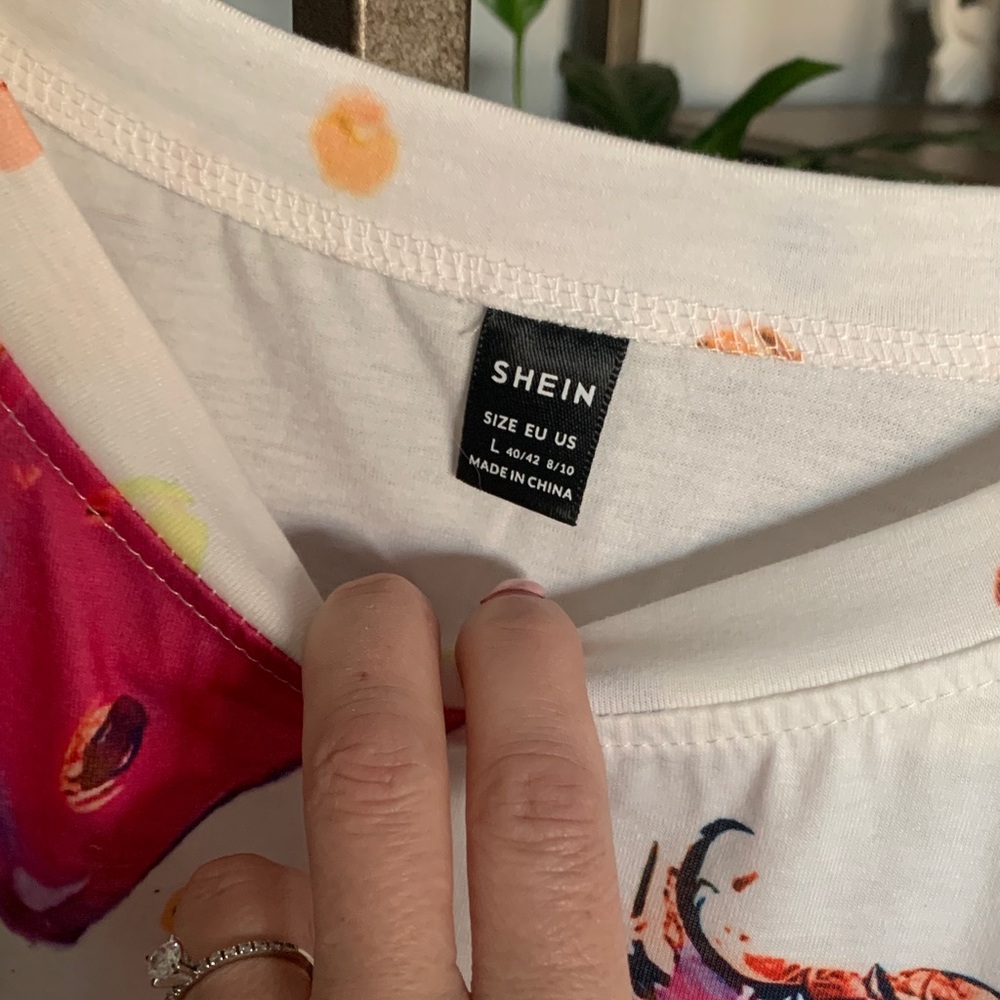 SHEIN Pink Flamingo Kids T-Shirt - Picture 2 of 3